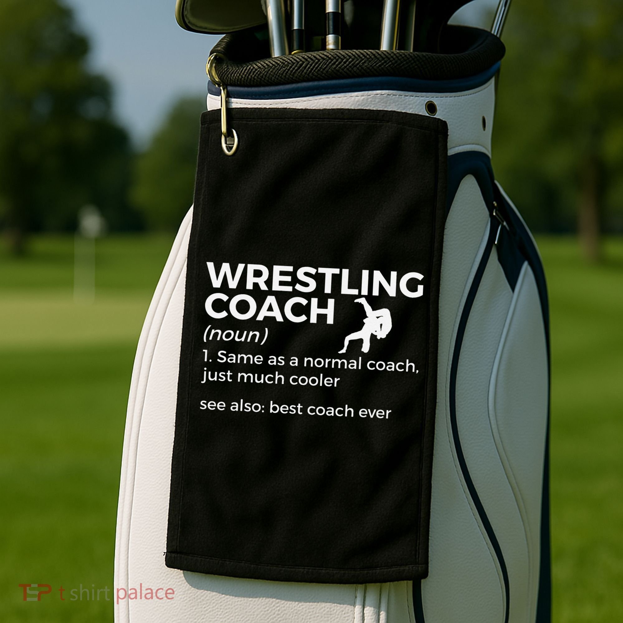 Wrestling Coach Definition Best Coach Ever  Golf Towel