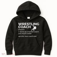 Wrestling Coach Definition Best Coach Ever  Kids Hoodie thumb 0