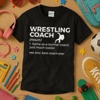 Wrestling Coach Definition Best Coach Ever  Kids T-Shirt thumb 3