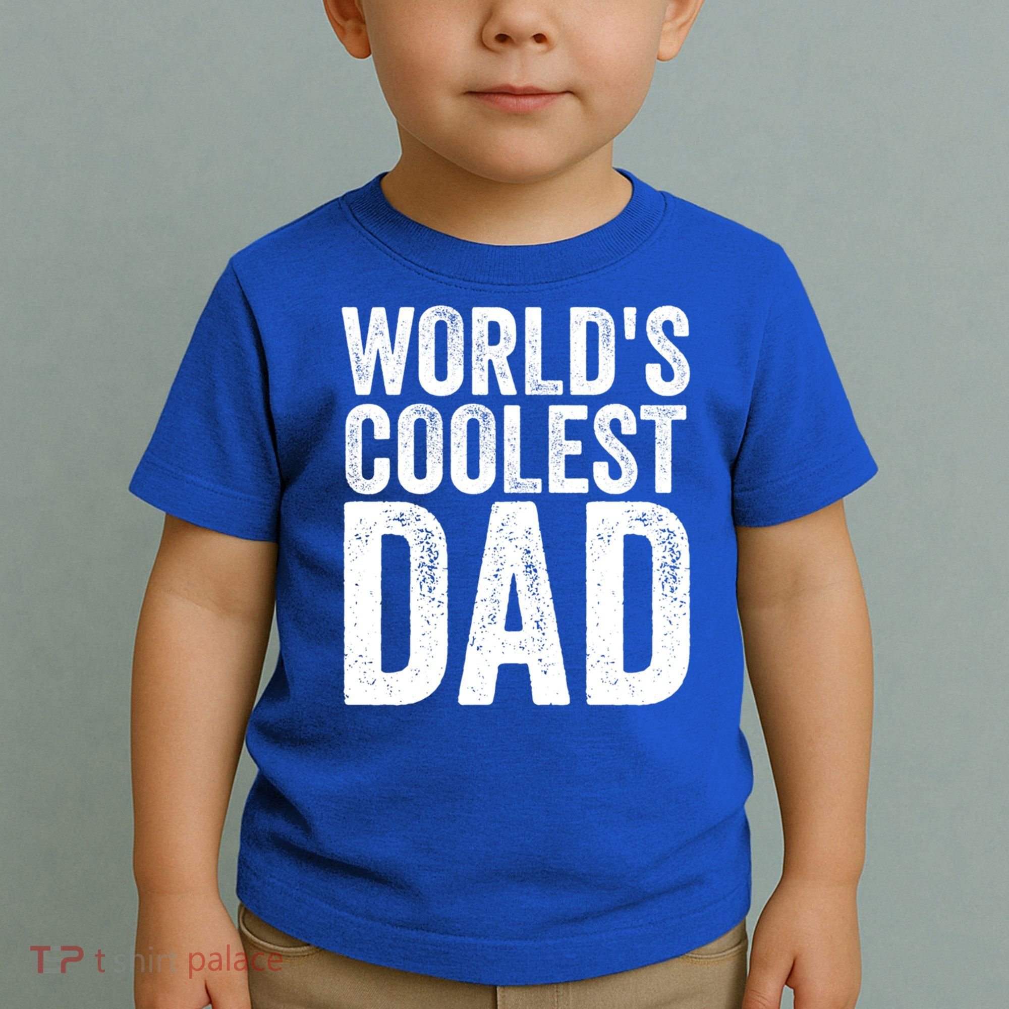 Worlds Coolest Dad Fathers Day Fatherhood Gift Toddler T-Shirt