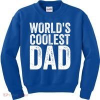Worlds Coolest Dad Fathers Day Fatherhood Gift Kids Sweatshirt thumb 0