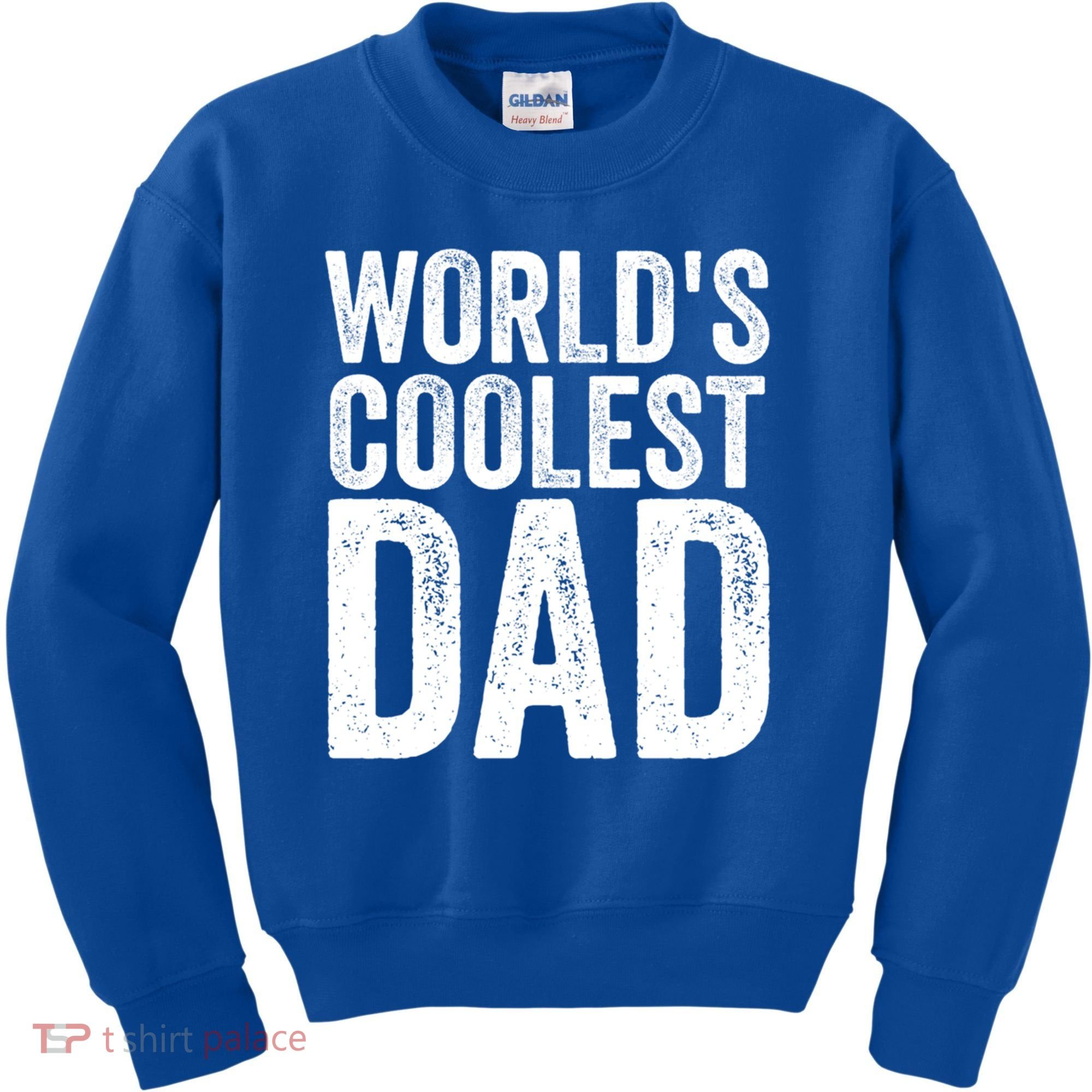 Worlds Coolest Dad Fathers Day Fatherhood Gift Kids Sweatshirt