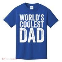 Worlds Coolest Dad Fathers Day Fatherhood Gift Kids T-Shirt thumb 0