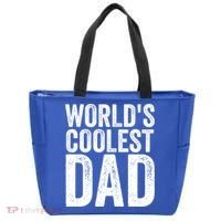 Worlds Coolest Dad Fathers Day Fatherhood Gift Tote Bag thumb 0