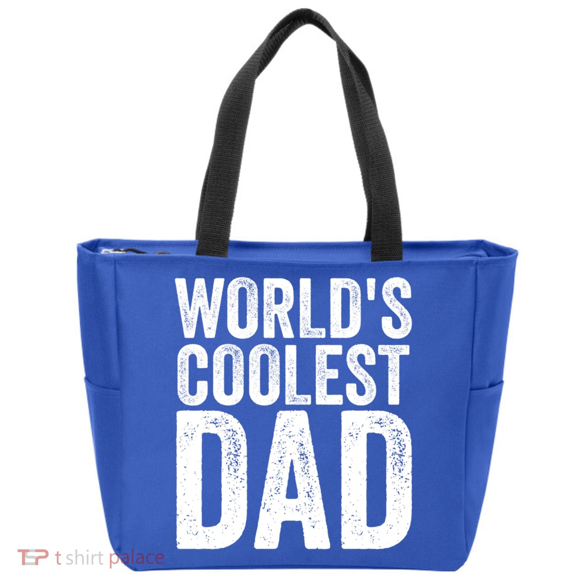 Worlds Coolest Dad Fathers Day Fatherhood Gift Tote Bag