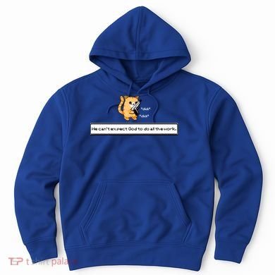 We Cant Expect God To Do All The Work Cat Click Click Hoodie