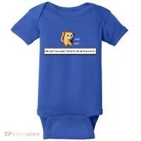 We Cant Expect God To Do All The Work Cat Click Click Baby Bodysuit thumb 0