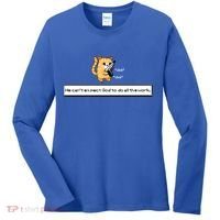 We Cant Expect God To Do All The Work Cat Click Click Women's Long Sleeve Shirt thumb 0