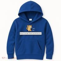 We Cant Expect God To Do All The Work Cat Click Click Kids Hoodie thumb 0