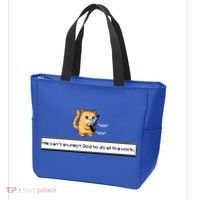 We Cant Expect God To Do All The Work Cat Click Click Tote Bag thumb 3
