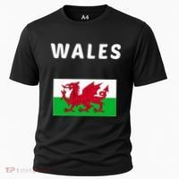 Wales Cymru Flag Souvenir Gift Cardiff Welsh Cooling Performance Crew T-Shirt thumb 0
