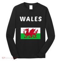 Wales Cymru Flag Souvenir Gift Cardiff Welsh Long Sleeve Shirt thumb 0