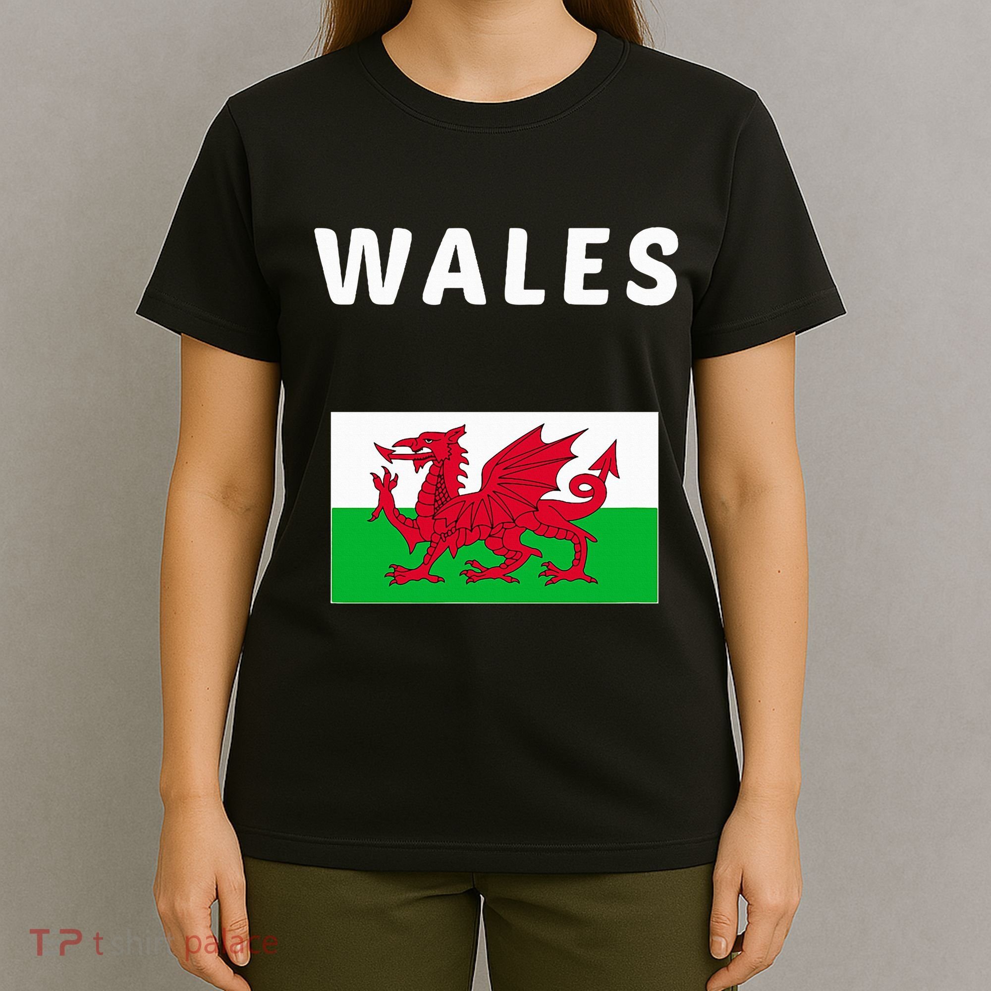 Wales Cymru Flag Souvenir Gift Cardiff Welsh T-Shirt
