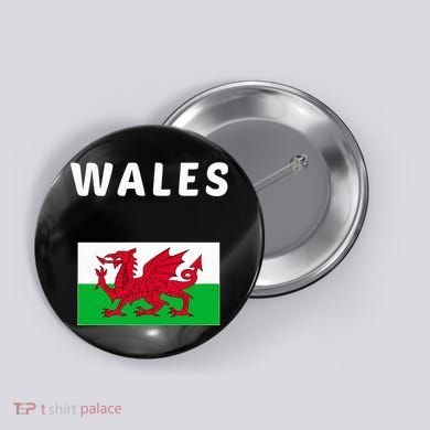 Wales Cymru Flag Souvenir Gift Cardiff Welsh Button