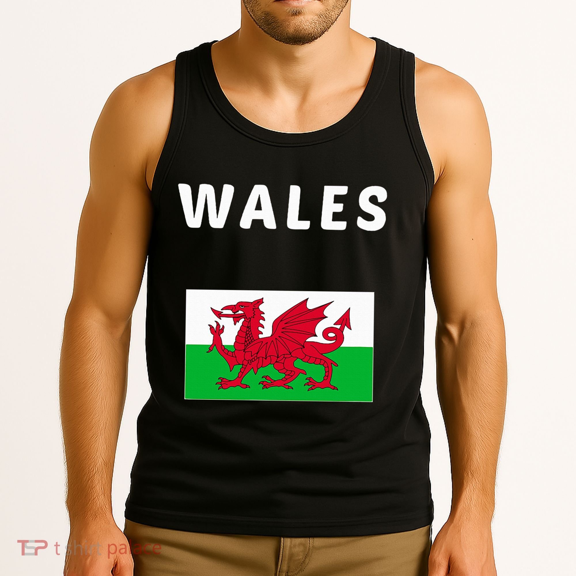 Wales Cymru Flag Souvenir Gift Cardiff Welsh Tank Top