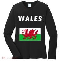 Wales Cymru Flag Souvenir Gift Cardiff Welsh Women's Long Sleeve Shirt thumb 0