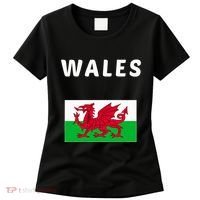 Wales Cymru Flag Souvenir Gift Cardiff Welsh Women's T-Shirt thumb 0