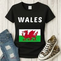 Wales Cymru Flag Souvenir Gift Cardiff Welsh Women's T-Shirt thumb 3