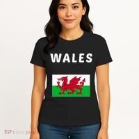 Wales Cymru Flag Souvenir Gift Cardiff Welsh Women's T-Shirt thumb 4