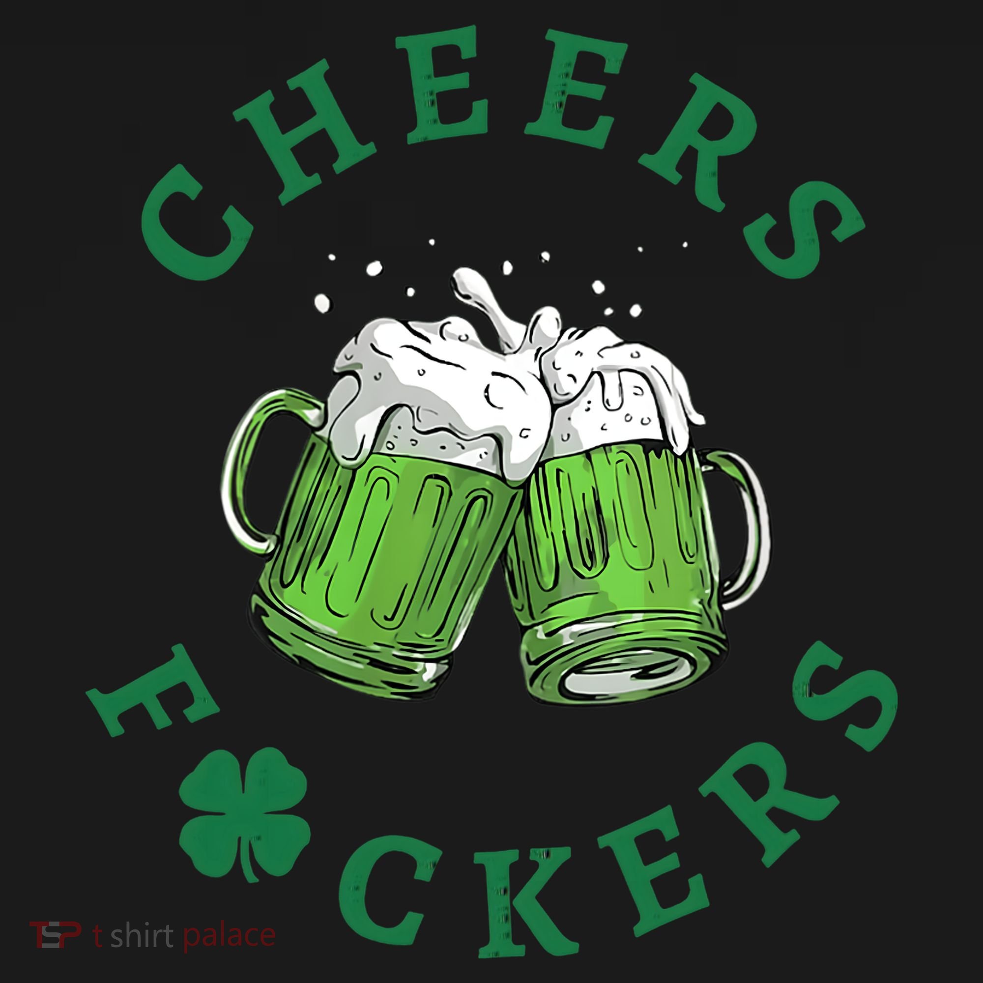 Wo Cheers Fuckers Green Beer Drinking St Patricks Day V-Neck Bucket Hat