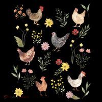 Wildflower Chicken Floral Chicken Lover Cute Farmer Flowers Coffee Mug thumb 5