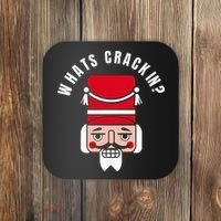 Whats Crackin Funny Christmas Nutcracker Coaster thumb 0