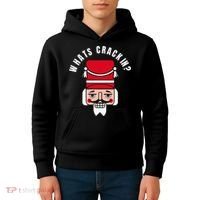 Whats Crackin Funny Christmas Nutcracker Kids Hoodie thumb 4
