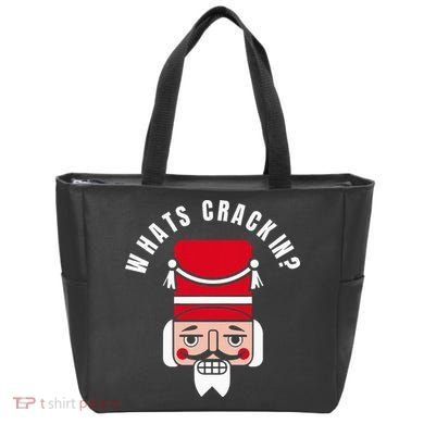Whats Crackin Funny Christmas Nutcracker Tote Bag
