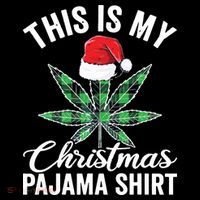 Weed Christmas Funny Marijuana Pot Leaf Cannabis Sweatshirt thumb 3