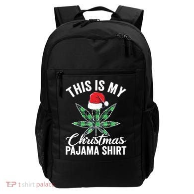Weed Christmas Funny Marijuana Pot Leaf Cannabis Backpack