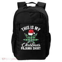 Weed Christmas Funny Marijuana Pot Leaf Cannabis Backpack thumb 0