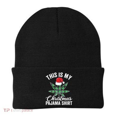 Weed Christmas Funny Marijuana Pot Leaf Cannabis Beanie