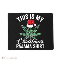 Weed Christmas Funny Marijuana Pot Leaf Cannabis Mousepad thumb 0