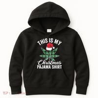 Weed Christmas Funny Marijuana Pot Leaf Cannabis Kids Hoodie thumb 0