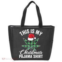 Weed Christmas Funny Marijuana Pot Leaf Cannabis Tote Bag thumb 0