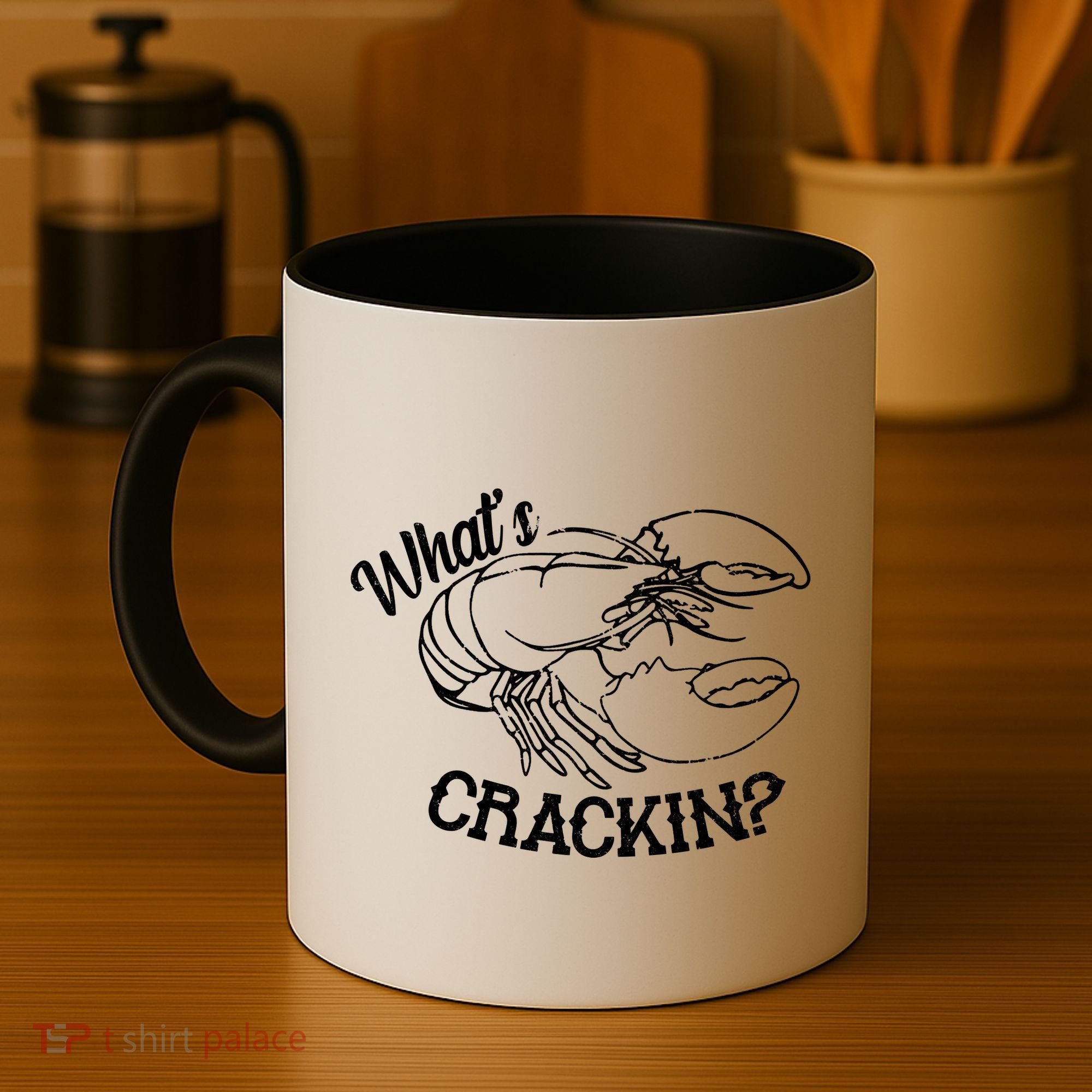 Whats Crackin Funny Lobster Coffee Mug