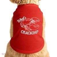 Whats Crackin Funny Lobster Doggie Tank thumb 0