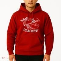 Whats Crackin Funny Lobster Hoodie thumb 2