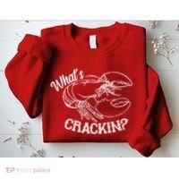 Whats Crackin Funny Lobster Sweatshirt thumb 2