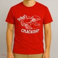 Whats Crackin Funny Lobster T-Shirt thumb 3