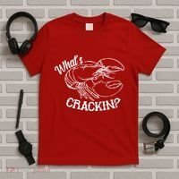 Whats Crackin Funny Lobster T-Shirt thumb 5