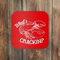 Whats Crackin Funny Lobster Coaster thumb 0