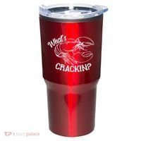 Whats Crackin Funny Lobster Tumbler thumb 0