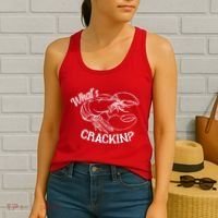 Whats Crackin Funny Lobster Women's Tank Top thumb 2