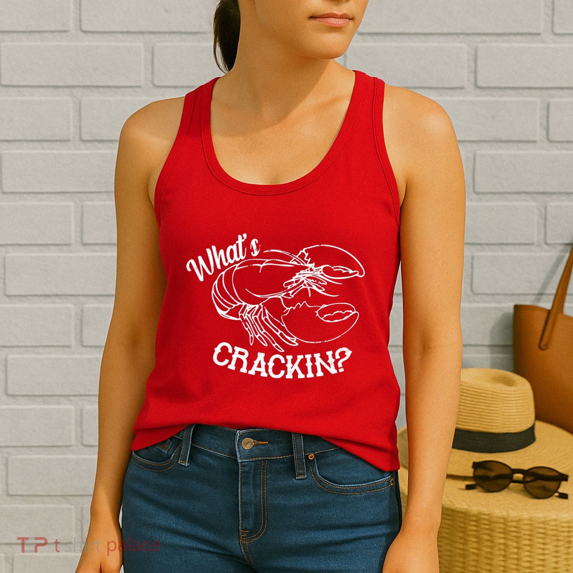 Whats Crackin Funny Lobster Women's Tank Top