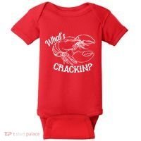 Whats Crackin Funny Lobster Baby Bodysuit thumb 0