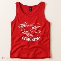 Whats Crackin Funny Lobster Tank Top thumb 2