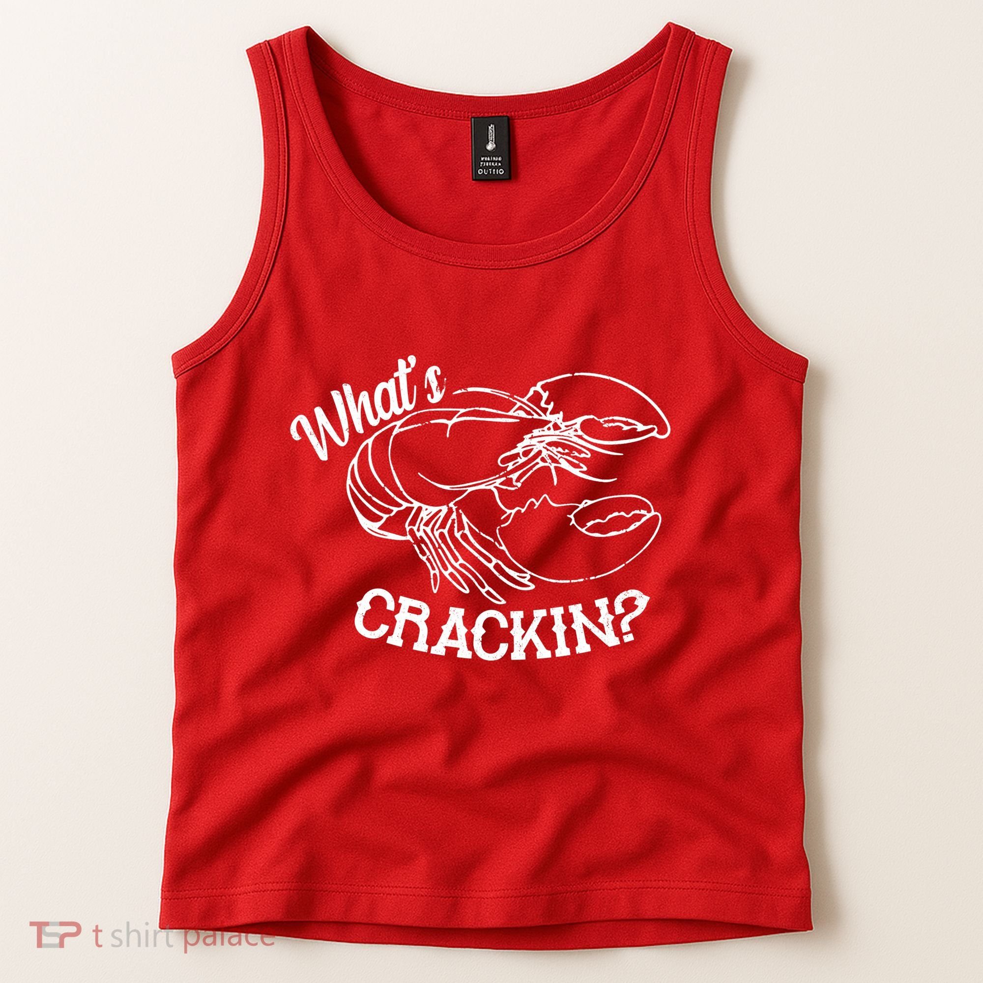 Whats Crackin Funny Lobster Tank Top