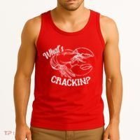 Whats Crackin Funny Lobster Tank Top thumb 3
