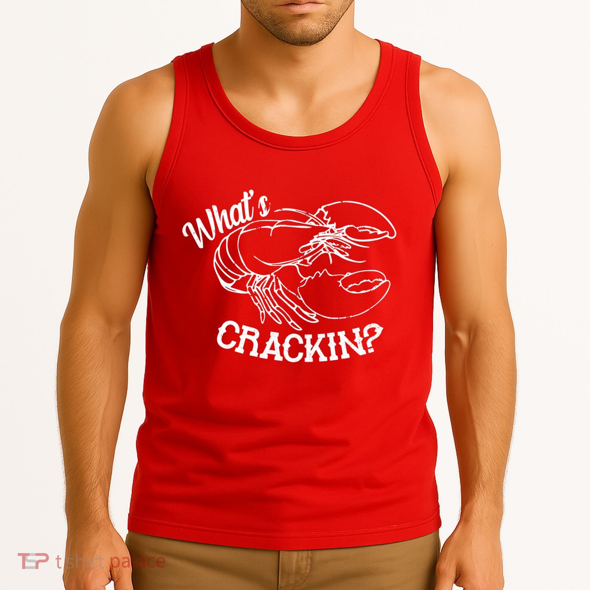 Whats Crackin Funny Lobster Tank Top